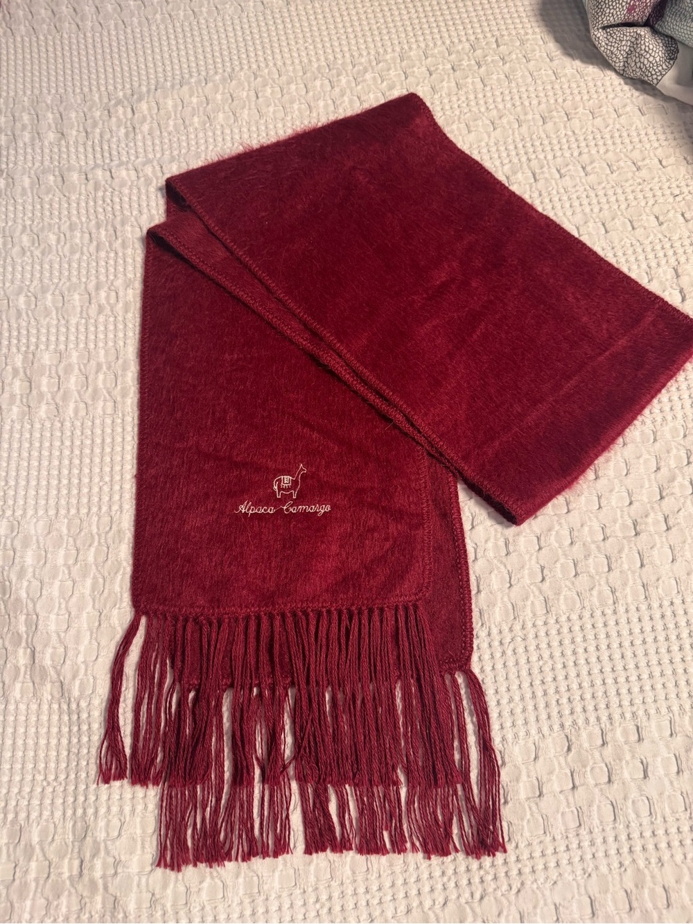 Alpaca Camargo Wool Blend Scarf NWOT